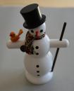 Räucherfigur Schneemann mit Schal groß ca. 16 cm